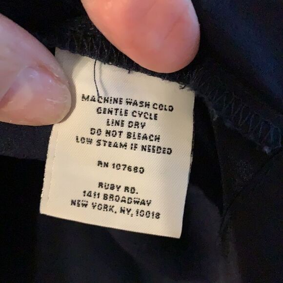 Ruby Rd Size 16 navy blue blouse - Picture 4 of 9